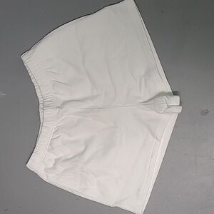 Fabletics Size L White Lightweight Go-To Slim Sweatshort